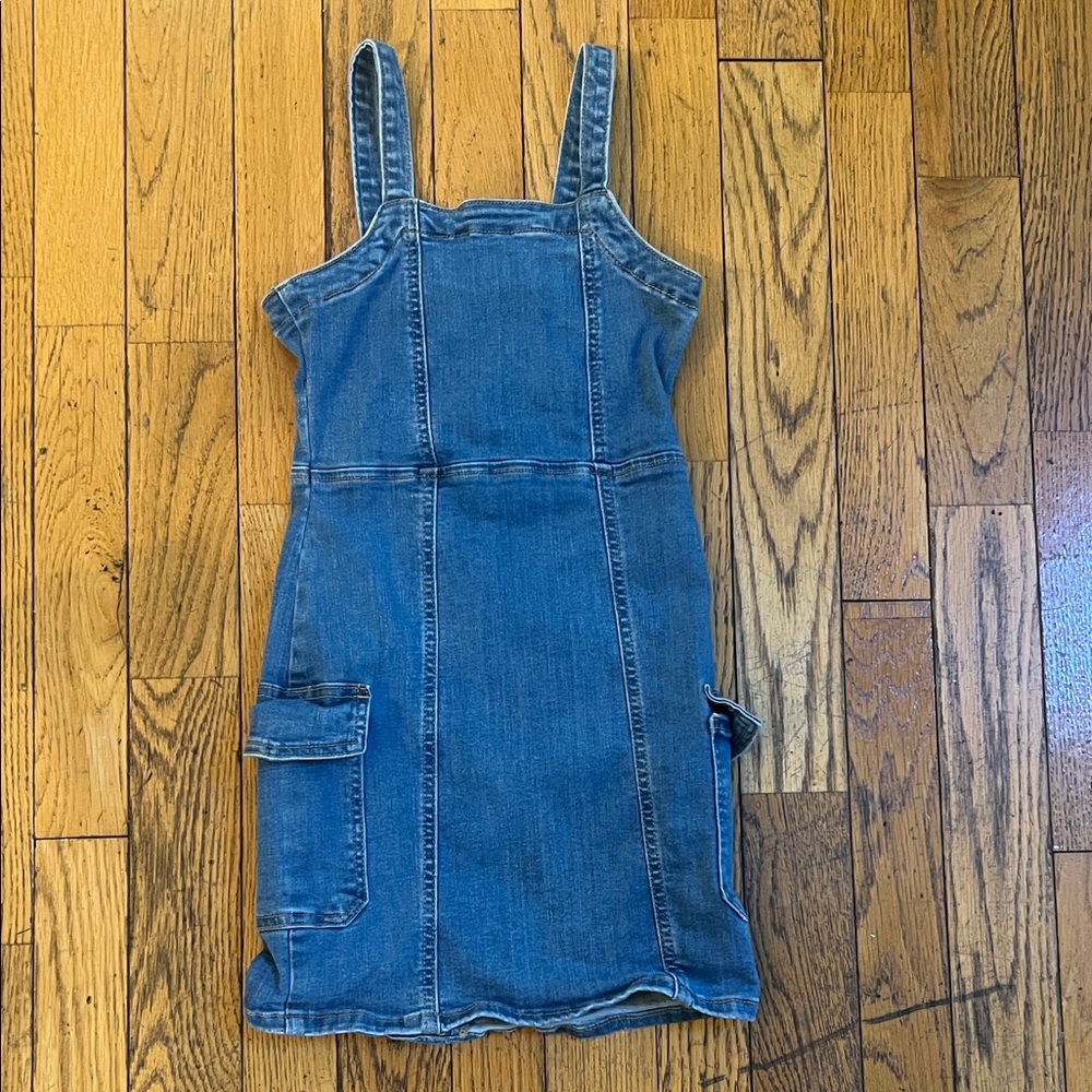 Art Class Kids Denim Casual Dress with Pocket